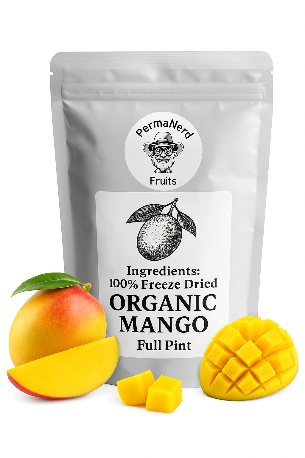 Organic Freeze Dried Mangoes - Full Pint